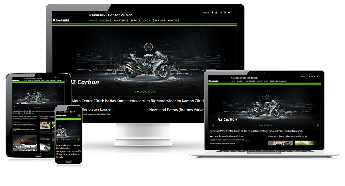Conception du site Web Yamaha pour les concessionnaires de motocyclettes  avec le WebKit a-Commerce